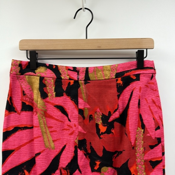 NWT J. Crew Tropical Floral Textured Knit Pencil Skirt Boho Pink 4P - Picture 5 of 9